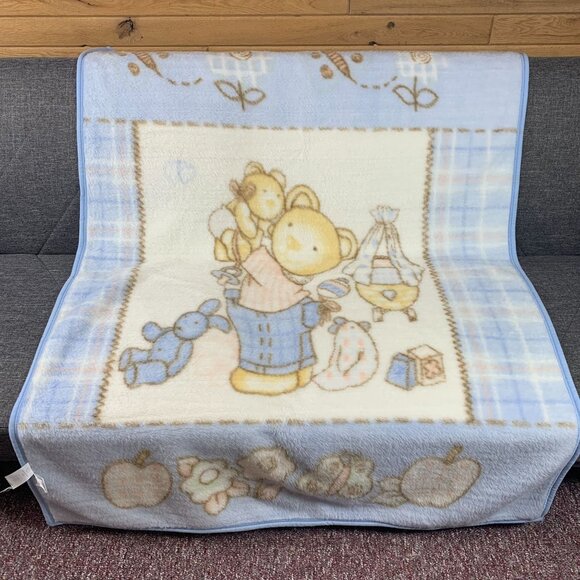 Northpoint Kids Bear & Bunny Soft Baby Blanket 43" x 55" Acrylic/Polyester - Picture 6 of 10